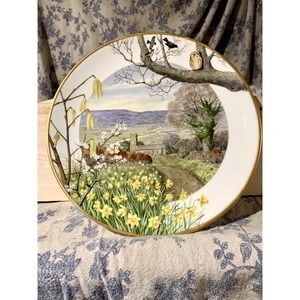 Vintage Ltd Ed Collectors Plate A Country Church in March by Peter Banett